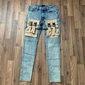 Custom Cargo pocket jeans